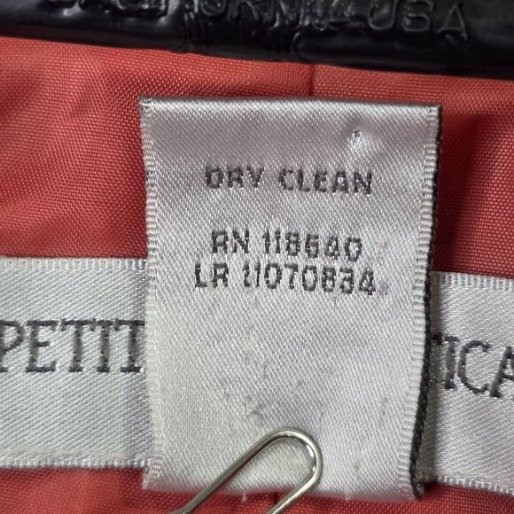 Womens Petite Sophisticate Coral Textured Floral Jacket Button Up Cotton Blend M - Picture 3 of 7